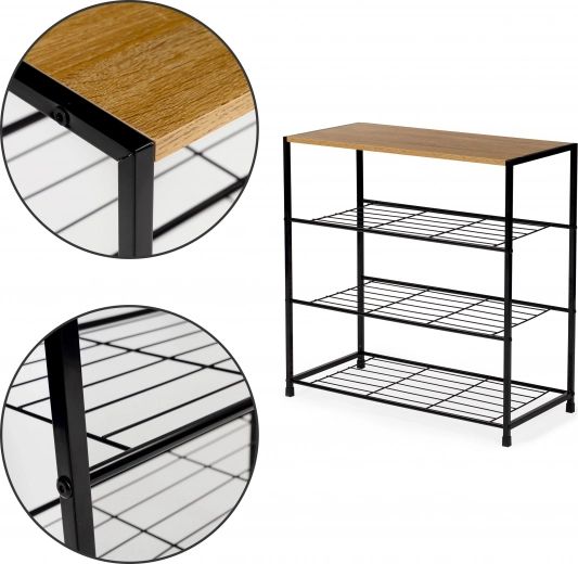 Plateau supérieur en bois pour décorations et objets du quotidien