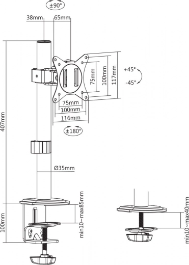 Passe-câbles intégrés
