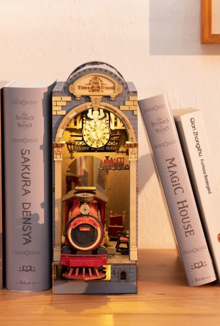 Serre-livres Voyage dans le temps avec éclairage LED