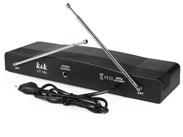 Kit de karaoké avec 2 micros sans fil et station