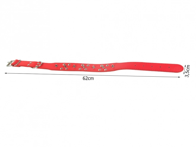 Collier réglable pour chiens avec clous en cuir écologique