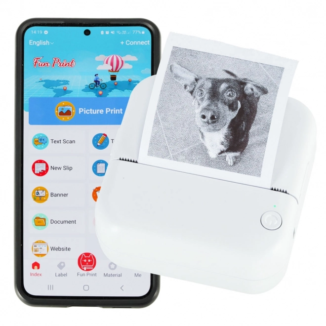 Mini imprimante thermique pour photos et notes avec Bluetooth