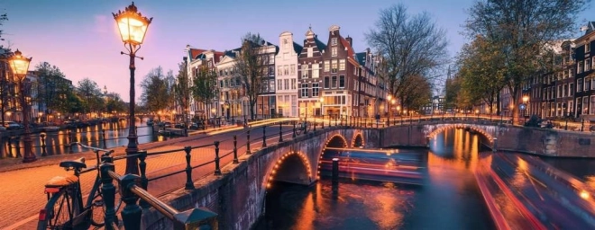 Puzzle Panorama d'Amsterdam 1000 pièces