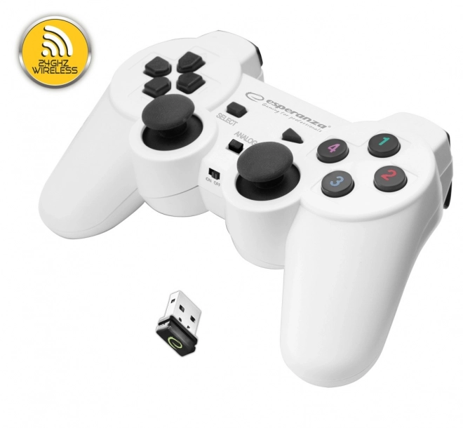 Contrôleur sans fil Esperanza EGG108W (blanc)