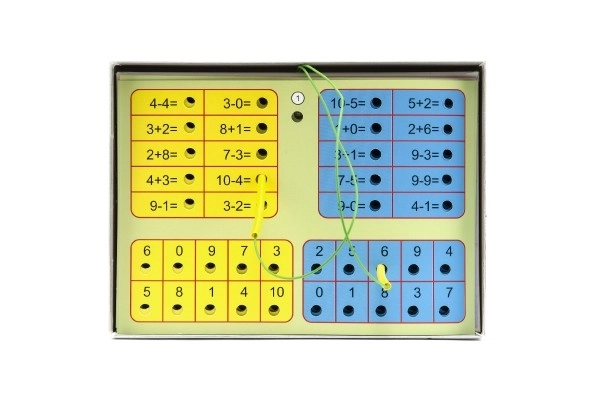Jeu de société d'addition et de soustraction à piles
