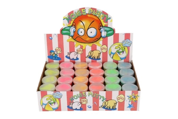 Slime - substance 80g qui pète 6x5cm mélange de types 6 couleurs 24pcs en boîte