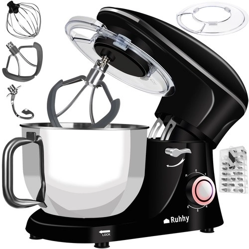 Ruhhy 16745 Robot de cuisine 6,2L+ 24 accessoires de pâtisserie 2200W