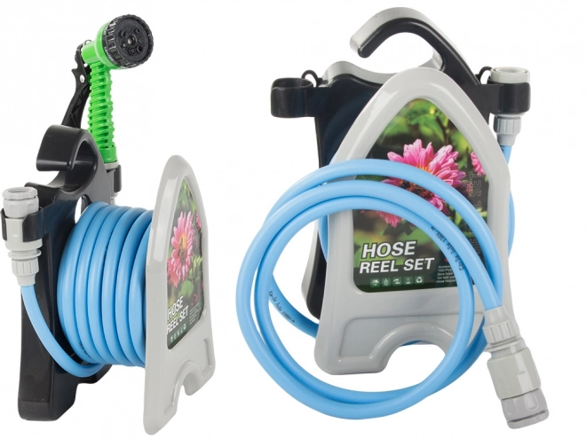 Tuyau d'arrosage de jardin avec support enrouleur