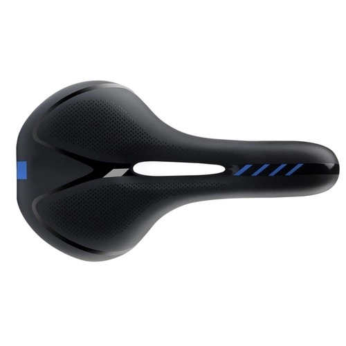 Selle de vélo étroite avec ventilation et feu arrière