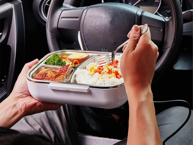 Boîte à lunch chauffante électrique pour voiture
