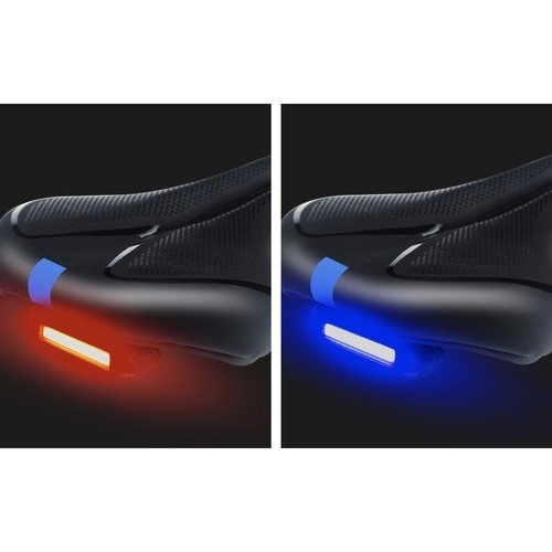 Selle de vélo étroite avec ventilation et feu arrière