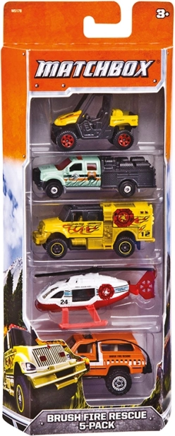 Set de 5 véhicules Angličák Matchbox
