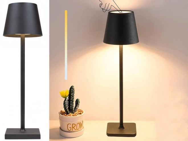 Lampe de chevet tactile de table 3 niveaux haute sans fil usb