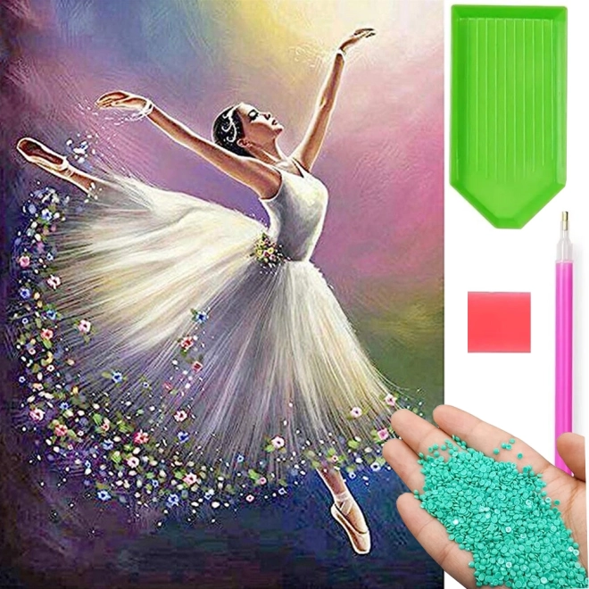 Broderie diamant Ballerine