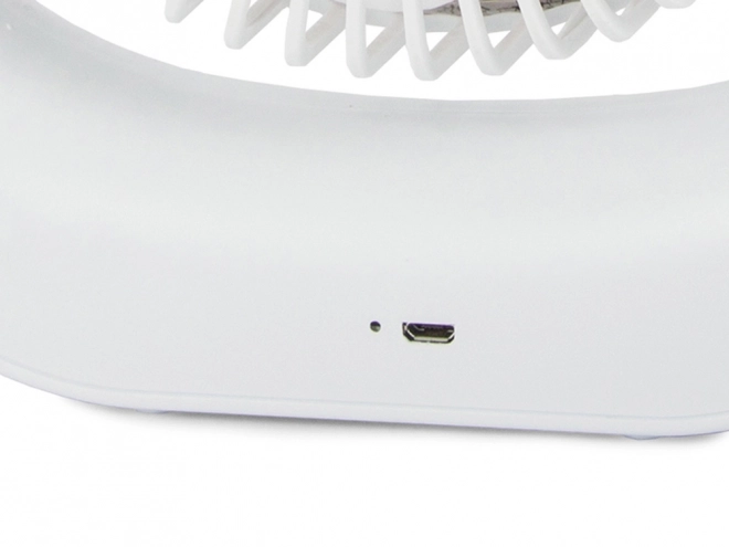 Ventilateur de table sans fil – Blanc-rose
