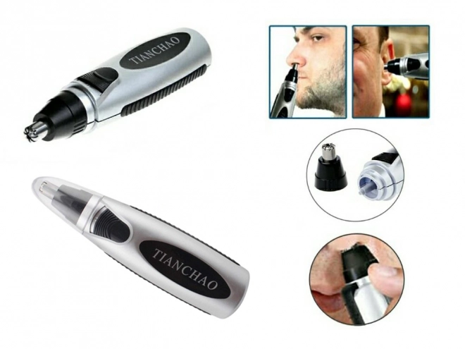 Tondeuse à oreilles, coupe-poils de nez et rasoir
