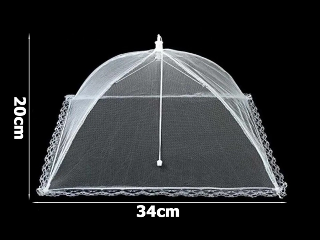 Moustiquaire pour aliments avec protection contre les insectes 34 cm