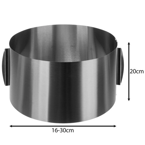Moule à gâteau 20 cm en acier inoxydable