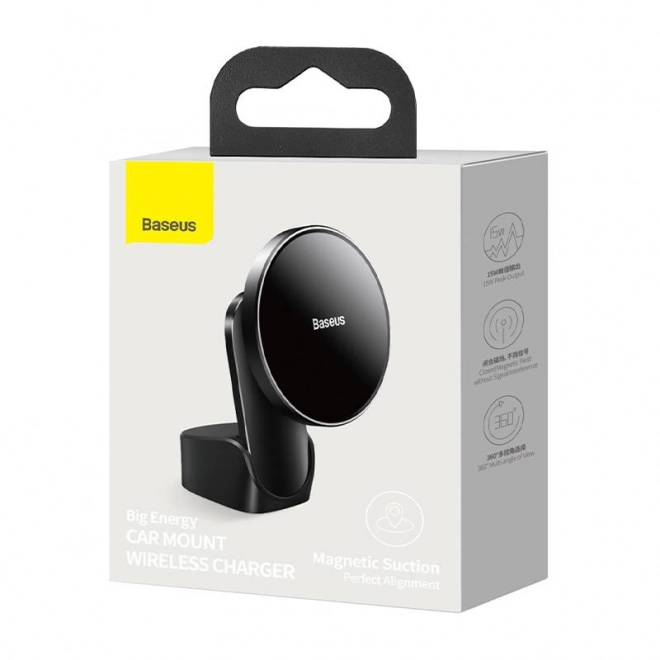 Support de voiture Baseus avec chargeur sans fil 15 W pour iPhone 12/13