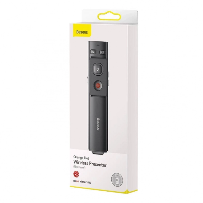 Baseus Orange Dot Télécommande multifonctionnelle pour présentations, avec pointeur laser - gris