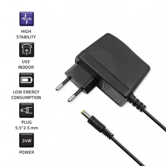 Adaptateur secteur à prise Qoltec 24W 12V 2A 5.5x2.5
