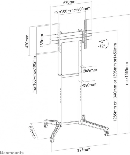 Hauteur et inclinaison réglables