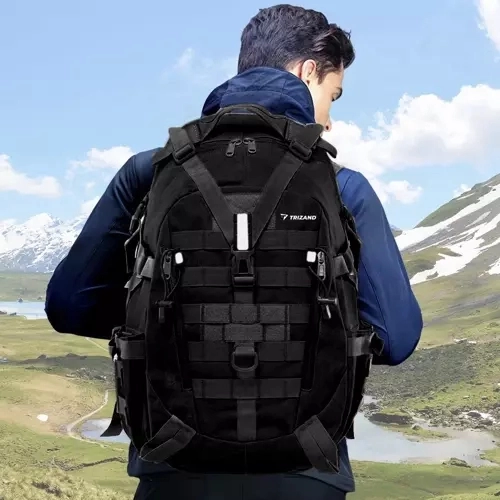 Sac à dos militaire/touristique Black Trizand 20534