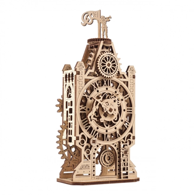 Puzzle mécanique en bois 3D Ugears Tour de l'Horloge
