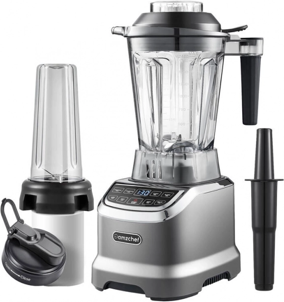 Mixeur à gobelet AMZCHEF gris