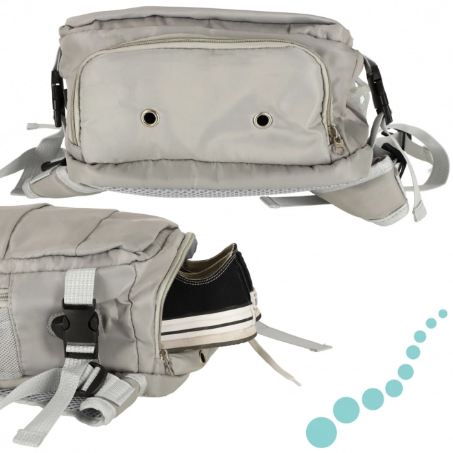 Sac à dos gris avec connexion USB résistant à l'eau