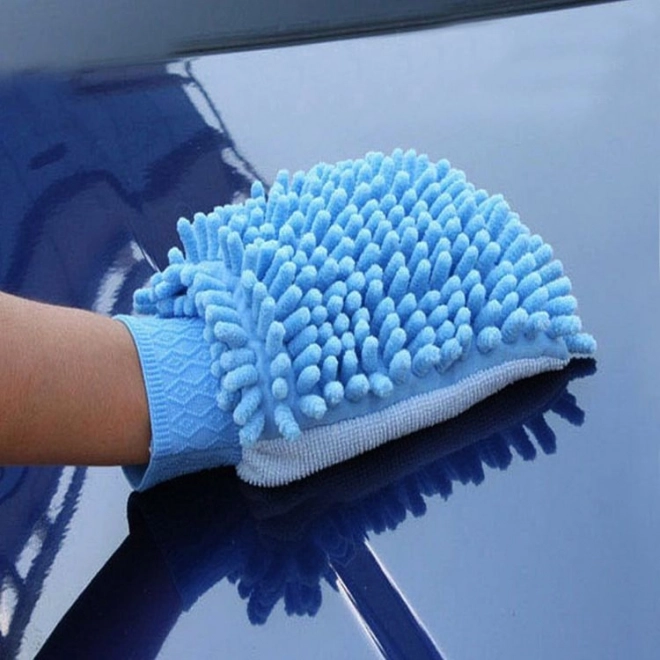 Gant en microfibre pour le lavage de voiture - violet