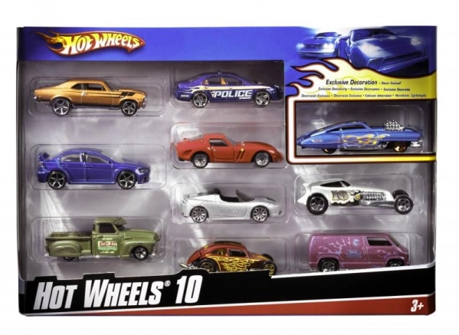 Pack de 10 Hot Wheels