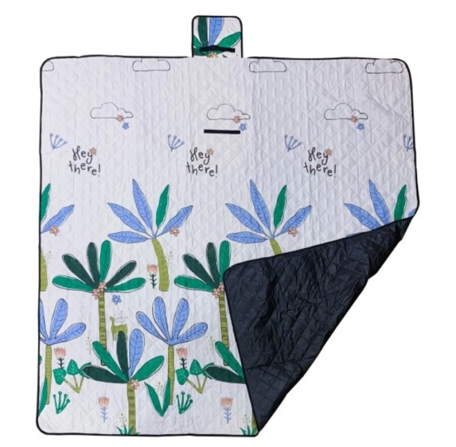 Couverture de plage de pique-nique de camping palmiers 200x200