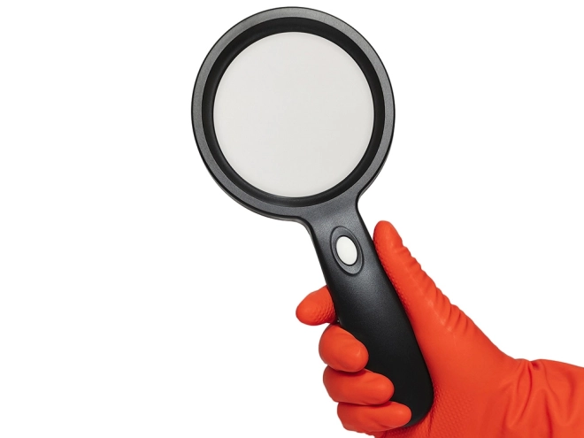 Loupe manuelle avec éclairage LED, grossissement 10x