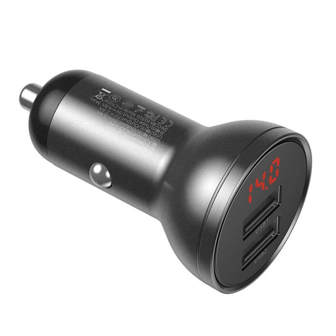 Chargeur de voiture Baseus avec écran 2x USB