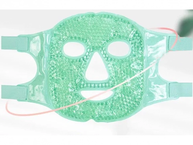 Masque facial de refroidissement gel chauffant yeux relx – verte