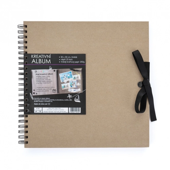 Album créatif marron 30,5 x 30,5 cm
