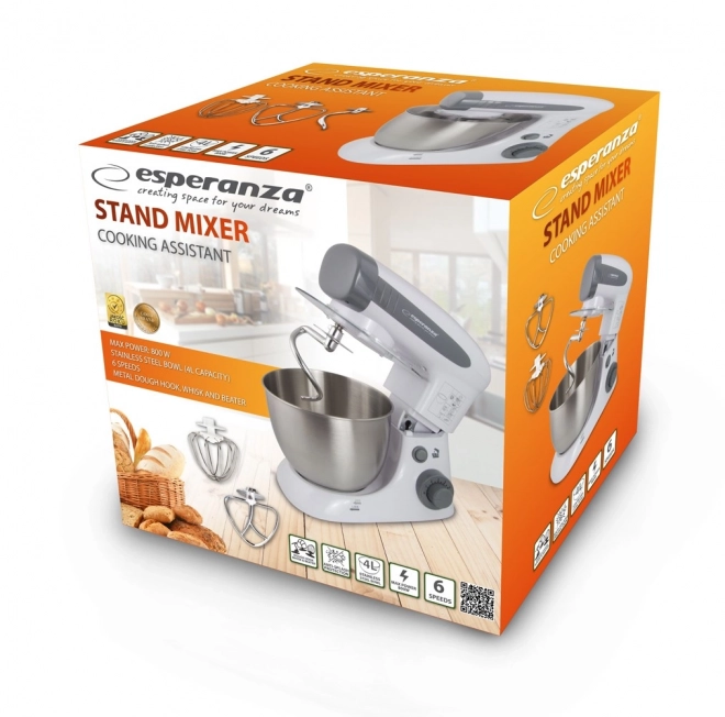 Assistant culinaire robotique planétaire 800W 4L