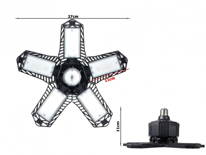 Lampe de plafond pliable e27
