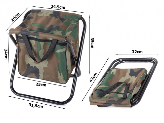 Chaise de pêche touristique pliable tabouret
