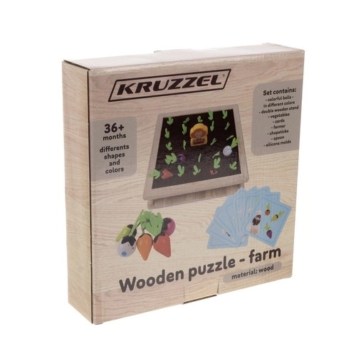 Puzzle en bois - ferme Kruzzel 22755