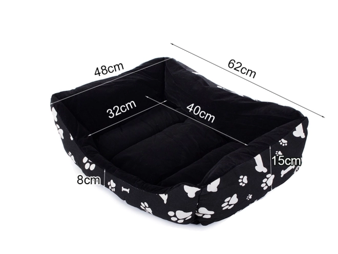 Lit de luxe pour chiens et chats avec coussin XL