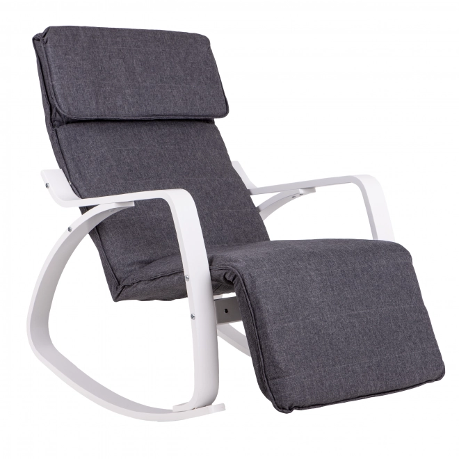 Chaise à bascule finlandaise avec repose-pieds