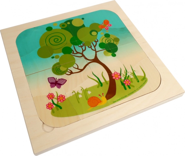 Thème éducatif de la nature et des saisons