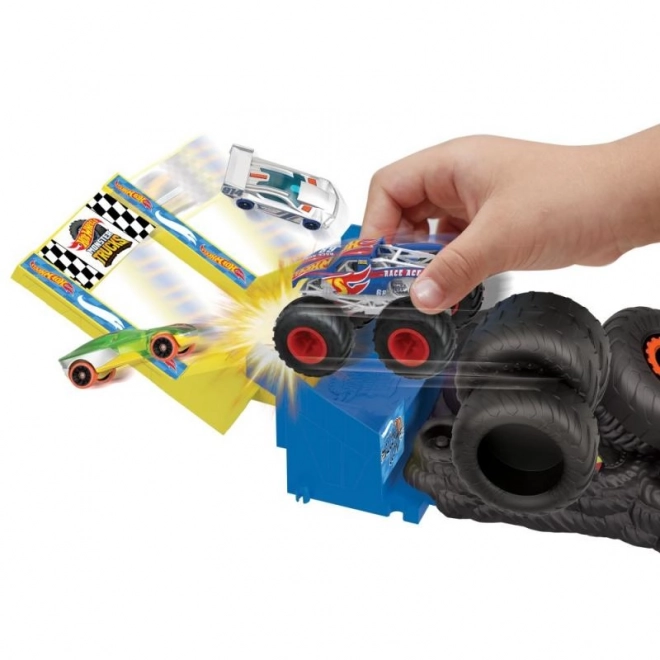 Hot Wheels Monster trucks aréna - défi de course set de jeu HNB87 – HW Tiger Shark