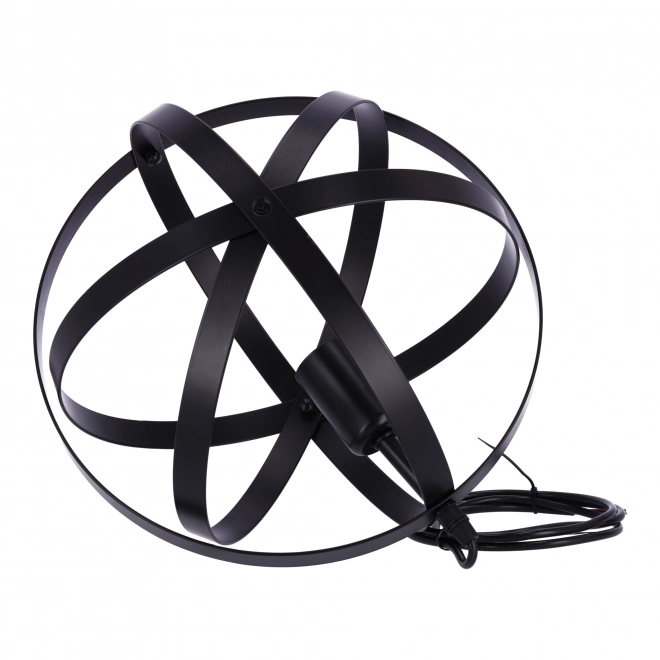 Lampe suspendue Loft, Industrielle - sphère, noire