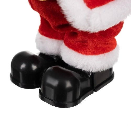 Figurine Père Noël chantante et dansante 30 cm