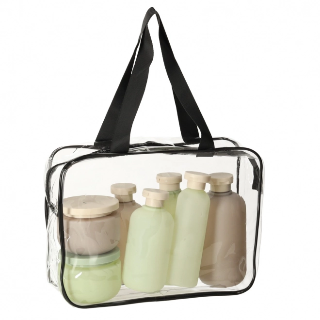 Ensemble de trousses de toilette transparentes de voyage - 3 pièces