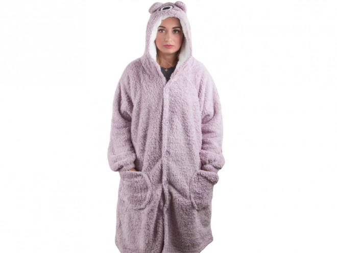 Sweat à capuche oversize chaud avec fourrure
