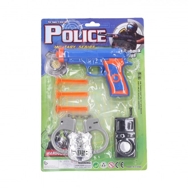 Ensemble de police avec fléchettes